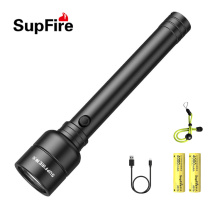 Antorcha de mano de alta potencia SupFire 20w 2000 lumen linterna led recargable luz de flash impermeable luz de antorcha led linterna